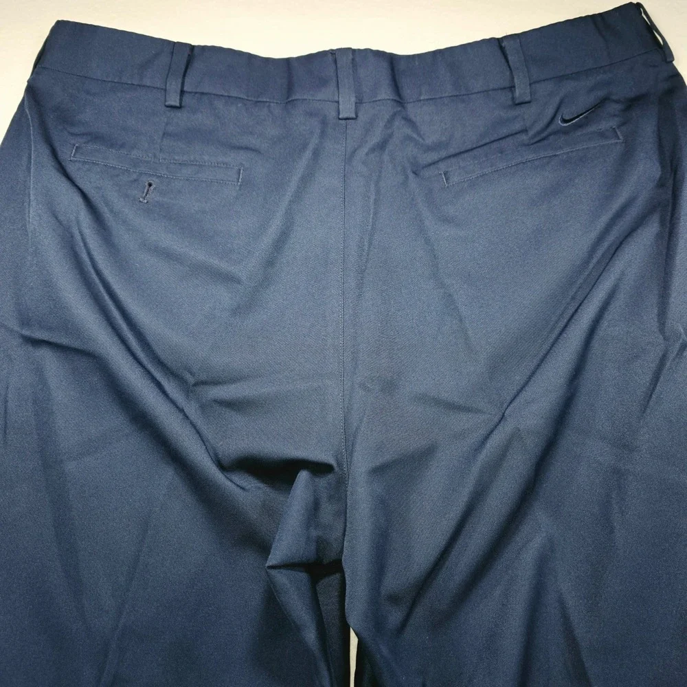 Nike Golf Tour Performance Pleated Pants Navy Blue Mens 42x32 Tech Trousers